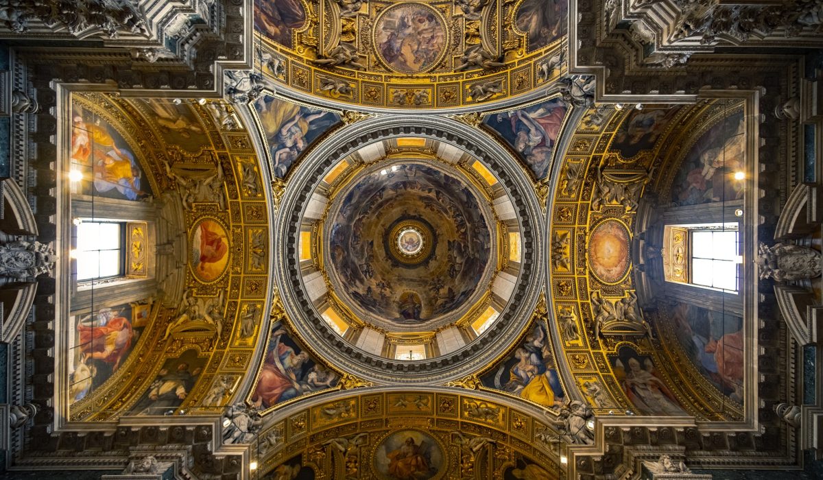 Basilica of Santa Maria Maggiore Tour 7 Low angle shot of Basilica of Santa Maria Maggiore in Rome, Italy